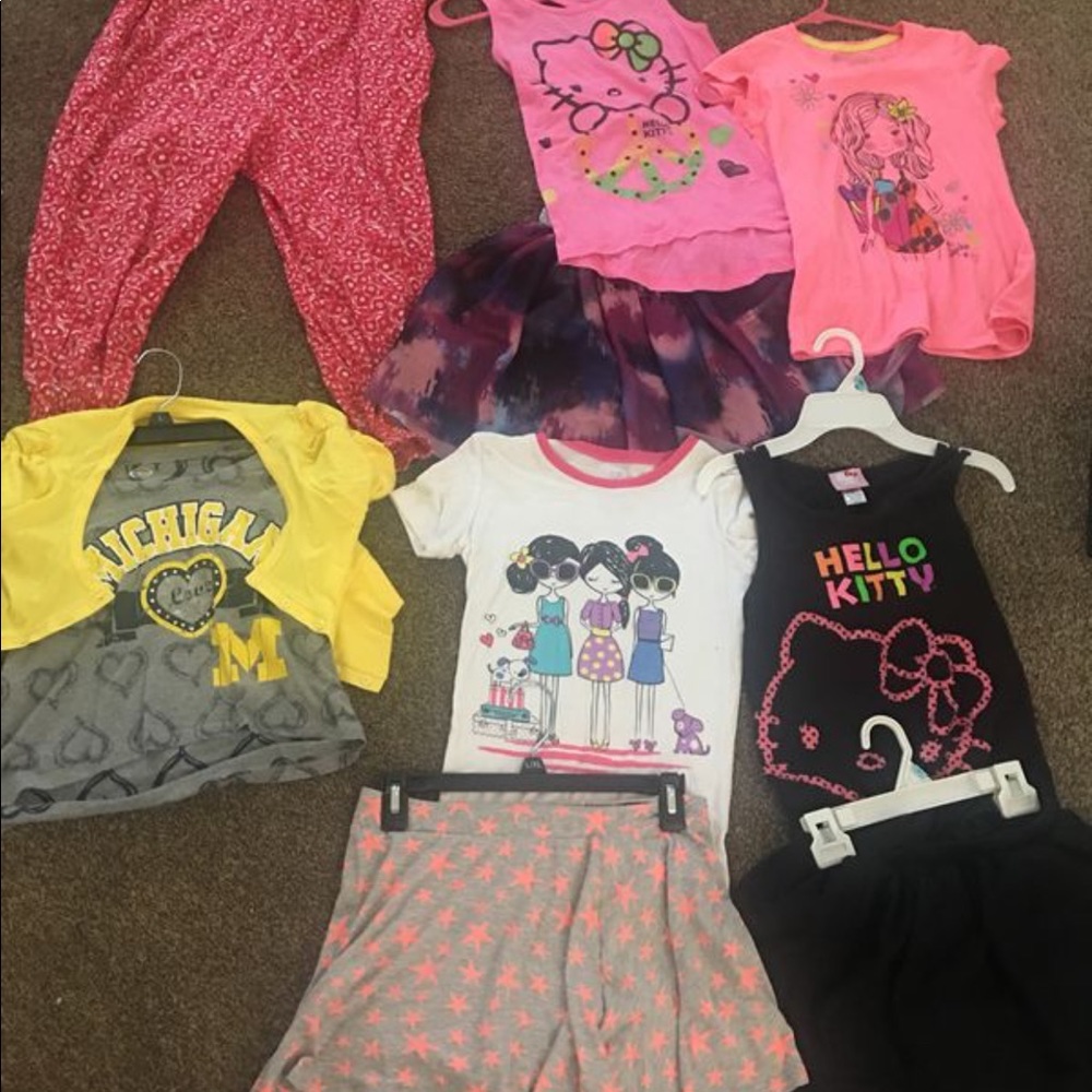 Bundle of girls summer clothes